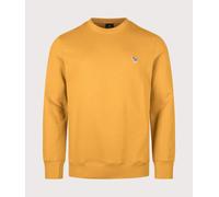 PS Paul Smith Mens Regular Fit Organic Cotton Zebra Logo Sweatshirt - Colour: 14D Ochre - Size: Medium