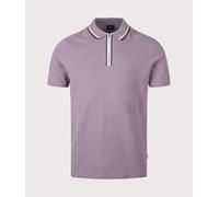 PS Paul Smith Mens Regular Fit Quarter Zip Polo Shirt - Colour: 52A Purple - Size: Medium