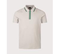 PS Paul Smith Mens Regular Fit Quarter Zip Polo Shirt - Colour: 70A Grey - Size: Medium