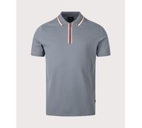 PS Paul Smith Mens Regular Fit Quarter Zip Polo Shirt - Colour: 75A Grey - Size: XL