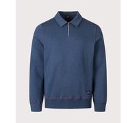 PS Paul Smith Mens Quarter Zip Sweatshirt - Colour: 49 Very Dark Navy - Size: Large