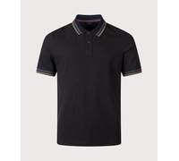 PS Paul Smith Mens Regular Fit Tipped Polo Shirt - Colour: 79 Black - Size: Large