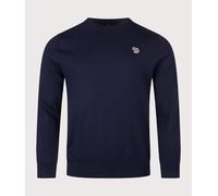 PS Paul Smith Mens Regular Fit Zebra Logo Crewneck jumper - Colour: 49 Very Dark Navy - Size: XXL