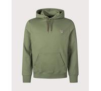 PS Paul Smith Mens Regular Fit Zebra Logo Hoodie - Colour: 35D Military Green - Size: Large