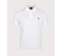 PS Paul Smith Mens Regular Fit Zebra Logo Polo Shirt - Colour: 01 White - Size: XL