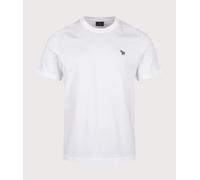 PS Paul Smith Mens Regular Fit Zebra Logo T-Shirt - Colour: 01 White - Size: Large
