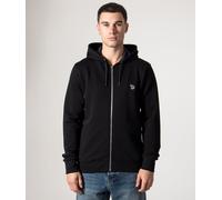 PS Paul Smith Mens Regular Fit Zebra Logo Zip Through Hoodie - Colour: 79 Black - Size: Medium