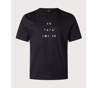 PS Paul Smith Mens Relaxed Fit PS T-Shirt - Colour: 79 Black - Size: Large