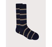 Paul Smith Mens Multi Signature Stripe Socks Colour: 47 Navy, Size: One Size