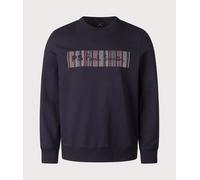 PS Paul Smith Mens Stripe Sweatshirt - Colour: 49A Very Dark Navy - Size: XL