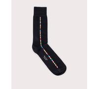 Signature Stripe Central Stripe Socks Navy