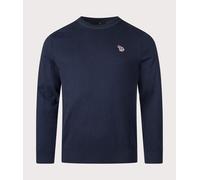 PS Paul Smith Mens Zebra Badge Jumper - Colour: 49 Very Dark Navy - Size: Large