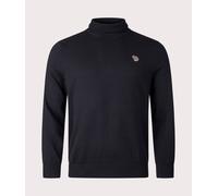 PS Paul Smith Mens Zebra Badge Roll Neck Jumper - Colour: 79 Black - Size: XL