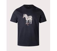 PS Paul Smith Mens Zebra Large T-Shirt - Colour: 49 Very Dark Navy - Size: XXL XXL