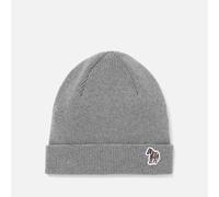 PS Paul Smith Men's Zebra Patch Beanie - Slate Grey