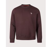 PS Paul Smith Mens Zebra Sweatshirt - Colour: 29A Very Dark Red - Size: XXL