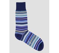 PS PAUL SMITH Single Signature Stripe Crew Socks, Blue, Men Blue