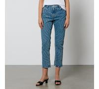 PS Paul Smith Zebra Print Denim Straight-Leg Jeans - W28