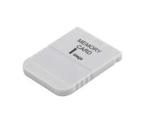 PS1 Memory Card 1 Mega Memory Card For Playstation 1 One PS1 PSX Game Useful Practical Affordable White 1M 1MB