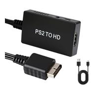 PS1/PS2 to Hdmi Adapter Cable for PlayStation 1/2/3, PS1 to HDMI Converter with 720P/1080P Switch HDMI Converter for Multifunctional HDTV TV Console Projector Monitor Support 16:9/4:3 Aspect Ratio