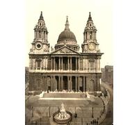 PS12 Vintage 1890's Photochrom Photo - St. Paul's Cathedral Print Re-Print - A4 (297 x 210mm) 11.7" x 8.3"