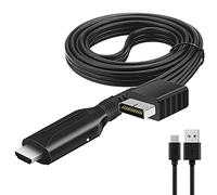 PS2 to HDMI Adapter Cable, 100 cm / 39.3 Inch HDMI Cable for PS1 PS2 Game Console Video Converter Cable, Plug and Play, Output of Sound and Video