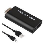 PS2 to HDMI Converter PS2 HDMI Adapter with 3.5mm Audio Output for PlayStation 2 to HDMI Adaptor Plug and Play for HDTV Monitor Projector Clear Video and Audio Support 480/720p for All PS 2 Models