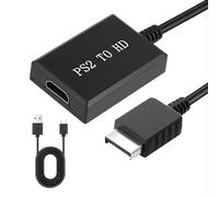 PS2 to HDMI Converter, PS2 to HDMI Adapter Cable Plug & Play Easy Setup for All PlayStation2 Consoles HDTV Monitor