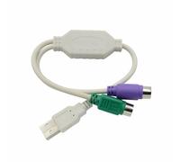 PS2s to USB Cable USB to PS2s Male Active USB to 2X PS2s Adapter Keyboards Converters Adapter for PS2s Keyboards