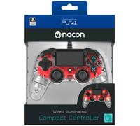 PS4 Nacon Illuminated Compact Controller - Red PlayStation 4 New
