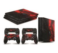 PS4 Pro Console Spider Skin Decal Vinal Sticker + 2 Controller Skins Set