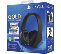 PS4-Sony Official Playstation 4 Gold Wireless Headset + Fortnite Neo Versa D NEW