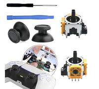 PS5 Analog Stick Replacement for Sony Playstation 5 PS5 Joysticks Replacement 3D PS5 Controller Joystick Replacement Sensor Module for PS5 Joystick Thumbstick Controller Accessory Part with Kit(2Pack)