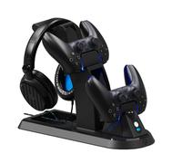 PS5 Charging Station With Integrated Headset - Stealth