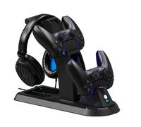 PS5 Charging Station With Integrated Headset - Stealth