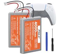 PS5 Controller Battery 4000 mAh - 3.65 V/14.6 Wh Lithium Rechargeable High Capacity Battery for LIP1708, PS5 Dual Sense, CFI-ZCT1W, CFI-ZCT1J Wireless Controller (2 Pieces)
