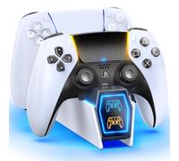 PS5 Controller Charger Station for Playstation 5 Controllers, PS5 Charging Station with LED Light, Twin PS5 Charging Dock Accessories for DualSense Edge