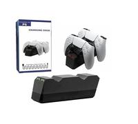 PS5 Controller Charging Dock, Dual Controller Charger Station with Type-C Cable, Black