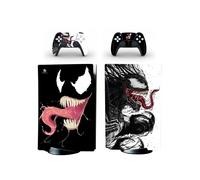Ps5 Disc Version Skin Sticker For Console + 2 Controllers Venom