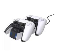 PS5 Dual Controller Charging Station For Dual Sense Controllers White Black