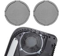 PS5 Fan Dust Filter, Chanvoo 2 Pack Metal Fan Dustproof Filter Mesh Compatible with PlayStation 5 Digital & Disc Edition Console (Black)