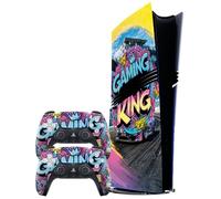 PS5 Pro Bundle Vinyl Skin - Premium 3M™ Vinyl Decal for PS5 Pro Console & Controllers, Bubble-Free, Easy Application, Residue-Free Removal, Custom Gaming Design, Digial Edition - Made in UK (Racing)