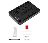PS5 Pro/ PS5 Slim/ PS5 Stand and Cooling Station with LED Controller Charging Station for Playstation 5 Console, for Playstation PS5 Accessories with 3 Levels Cooling Fan/Headset Holder