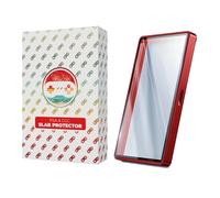 PSA & CGC Slab Protector Display Case, Metallic Magnet Closures, High Gloss Finish, Stackable, Fits PSA & CGC Graded Cards w/ Ray Protection (RED)