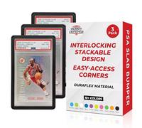 PSA Slab Guard 3 Pack - Protector for Graded Cards, Slab Protector, Card Guard Bumper for PSA Graded Card Slab, Slab Armor Case for Graded Card Guards - Black