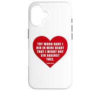 Psalm 119:11 - Thy Word Have I Hid in Mine Heart Bible Verse Case for iPhone 16