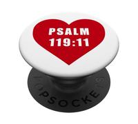Psalm 119:11 - Thy Word Have I Hid in Mine Heart Reference PopSockets Adhesive PopGrip