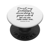 Psalm 119 133 Direct My Footsteps According To Your Word God PopSockets Adhesive PopGrip