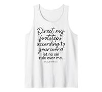 Psalm 119 133 Direct My Footsteps According to Your Word God Tank Top