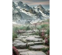 Psalm 119:35: Inspirational Bible verse beautifully illustrated composition notebook